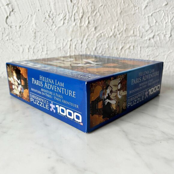 Eurographics Paris Adventure Helena Lam 1000 Piece Puzzle Eiffel Tower-Complete - Picture 7 of 8